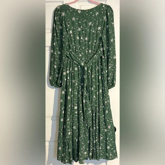Bohme Floral Green Dress - Picture 5 of 7